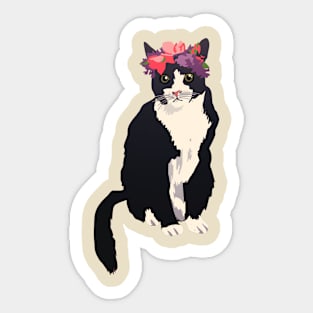 Flower Cat Sticker